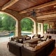 preview thumbnail 1 of 4, Prominence Home Ocean Crest Tropical 52" Aged Bronze LED Ceiling Fan, Lantern Light Mocha Blades, 3 Speed Remote