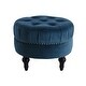 preview thumbnail 10 of 24, Dawn Tufted Round Ottoman by Jennifer Taylor Home