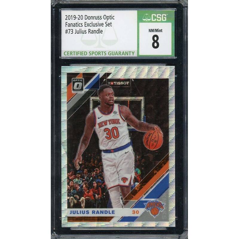 Julius Randle 2019-20 Donruss Optic Fanatics Exclusive Basketball Card #73 CSG 8 - 8'6" x 11'6"