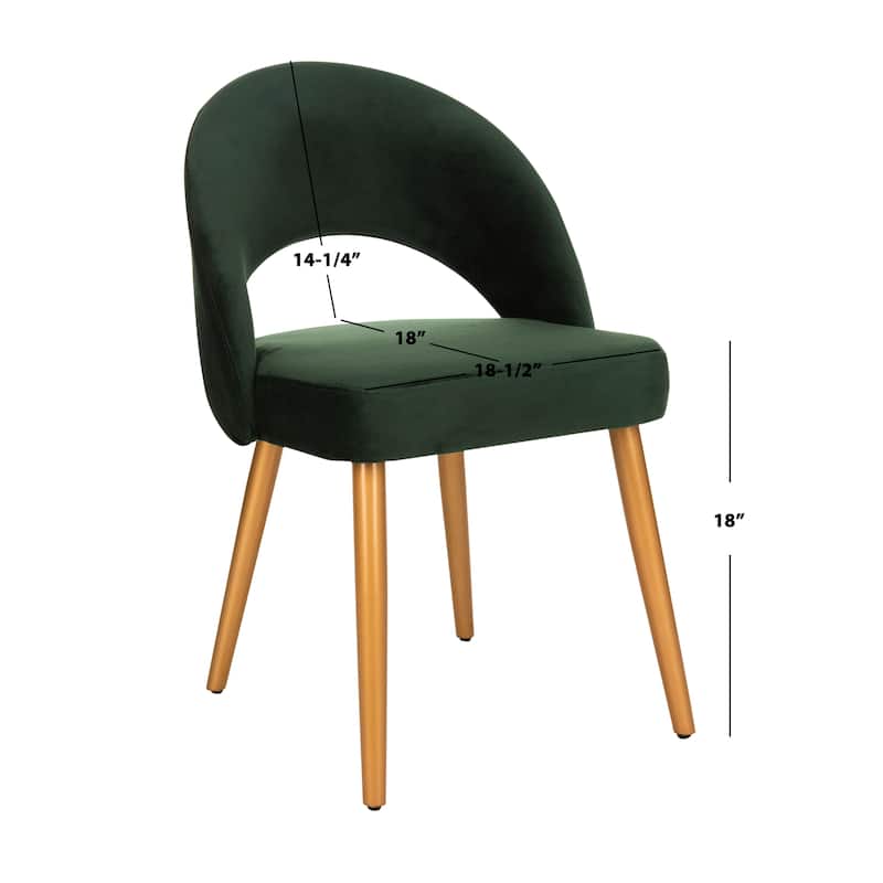 SAFAVIEH Reva Retro Dusty Rose/ Gold Chair (Set of 2) - 21.3" x 24.3" x 31.8" - 21Wx24Dx32H