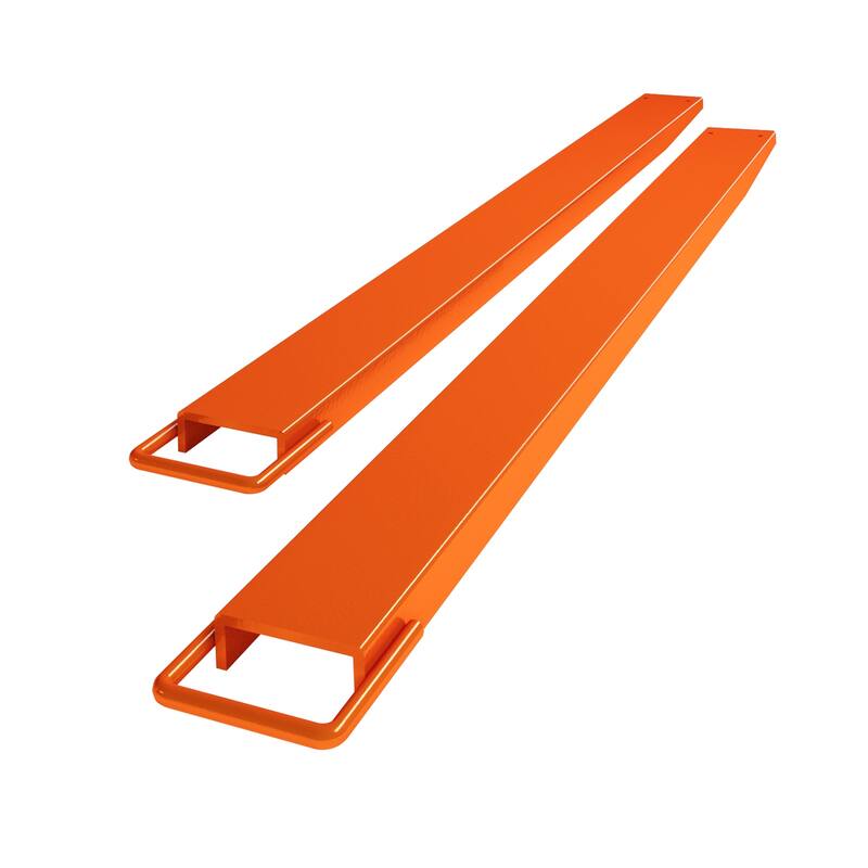 Pallet Fork Extension 5.5" , Heavy Duty Steel Forklift Extensions,1 Pair - 72'' - orange
