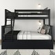 preview thumbnail 2 of 20, Scandinavian Twin Over Full Bunk Bed With Twin-Size Trundle