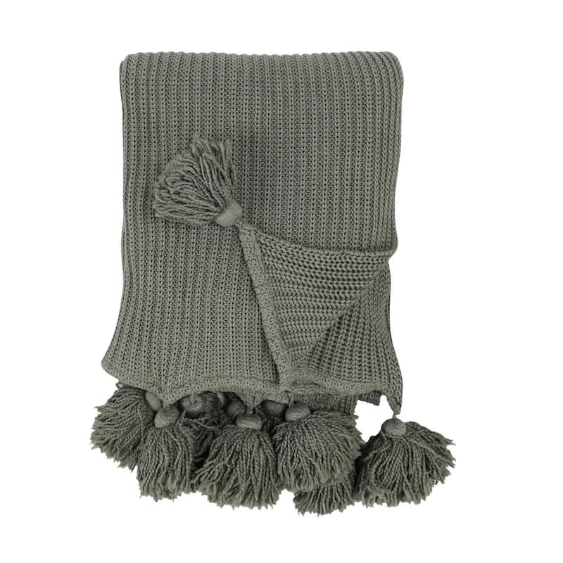 Kerith 100% Cotton 50"x 70" Throw Blanket by Kosas Home