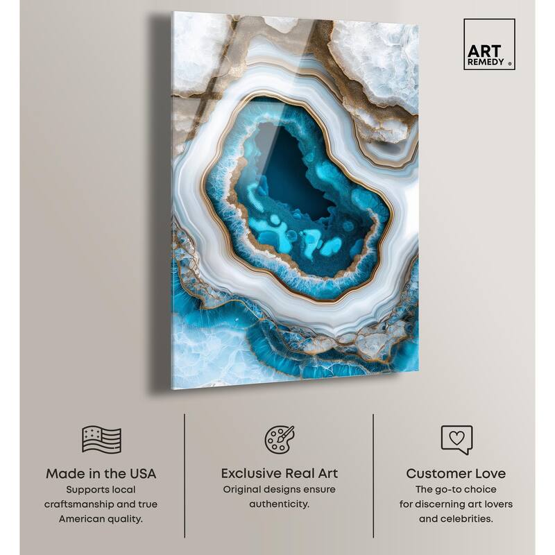 Gilded Geode Eye III Acrylic by Art Remedy, Ready to Hang