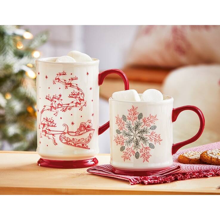 Tis Season Snowflake Mug 16 oz - Multi