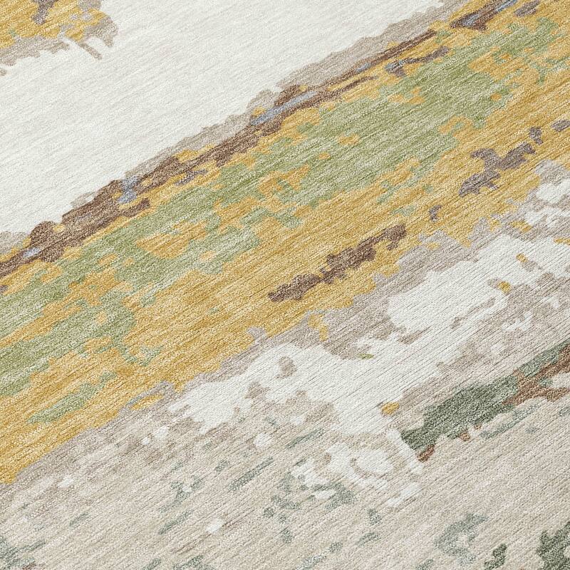 Machine Washable Indoor/ Outdoor Modern Buena Chantille Rug