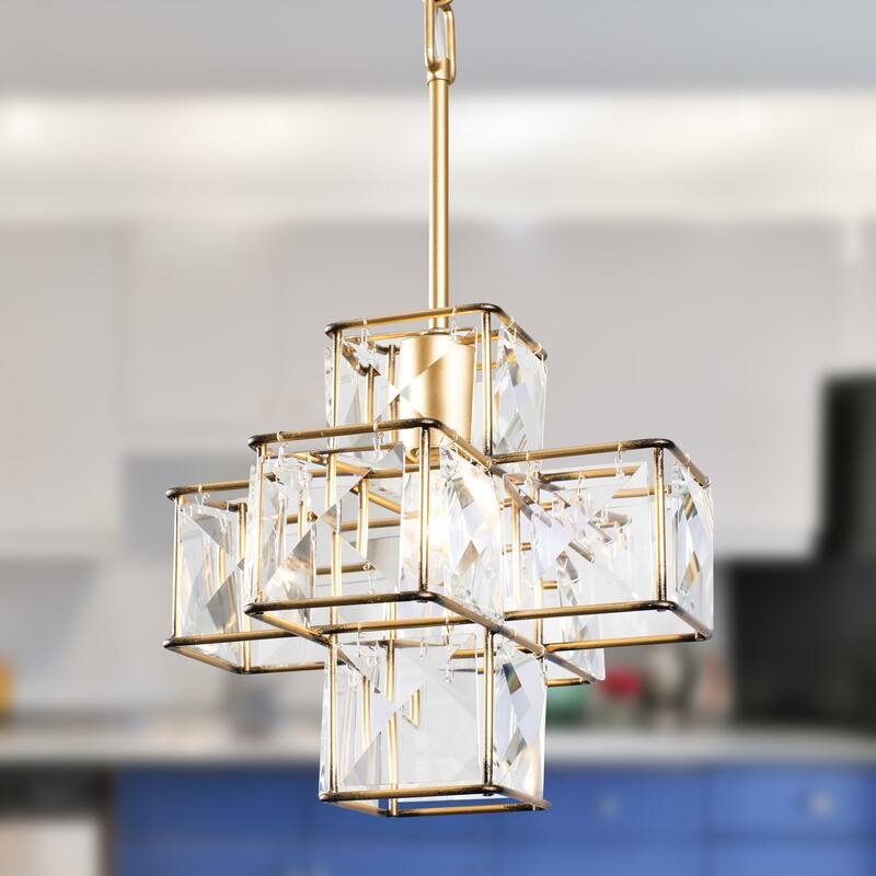 Varaluz Cubic 1-Light Pendant - Calypso Gold