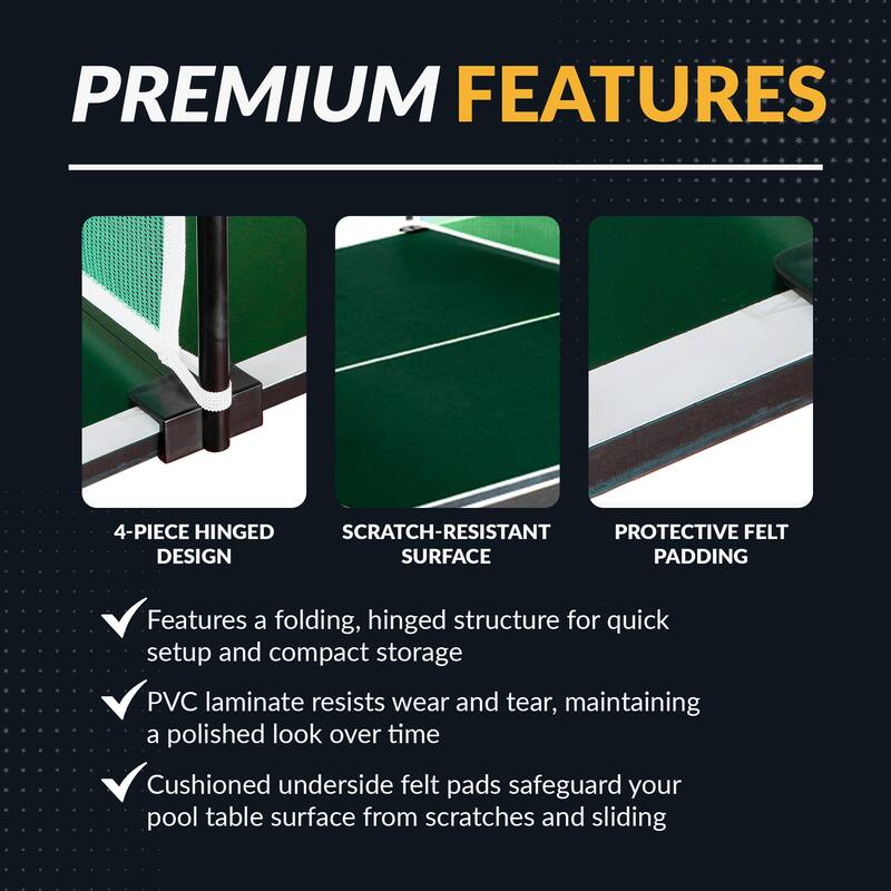 Hathaway Quick Set 12mm Table Tennis Conversion Top