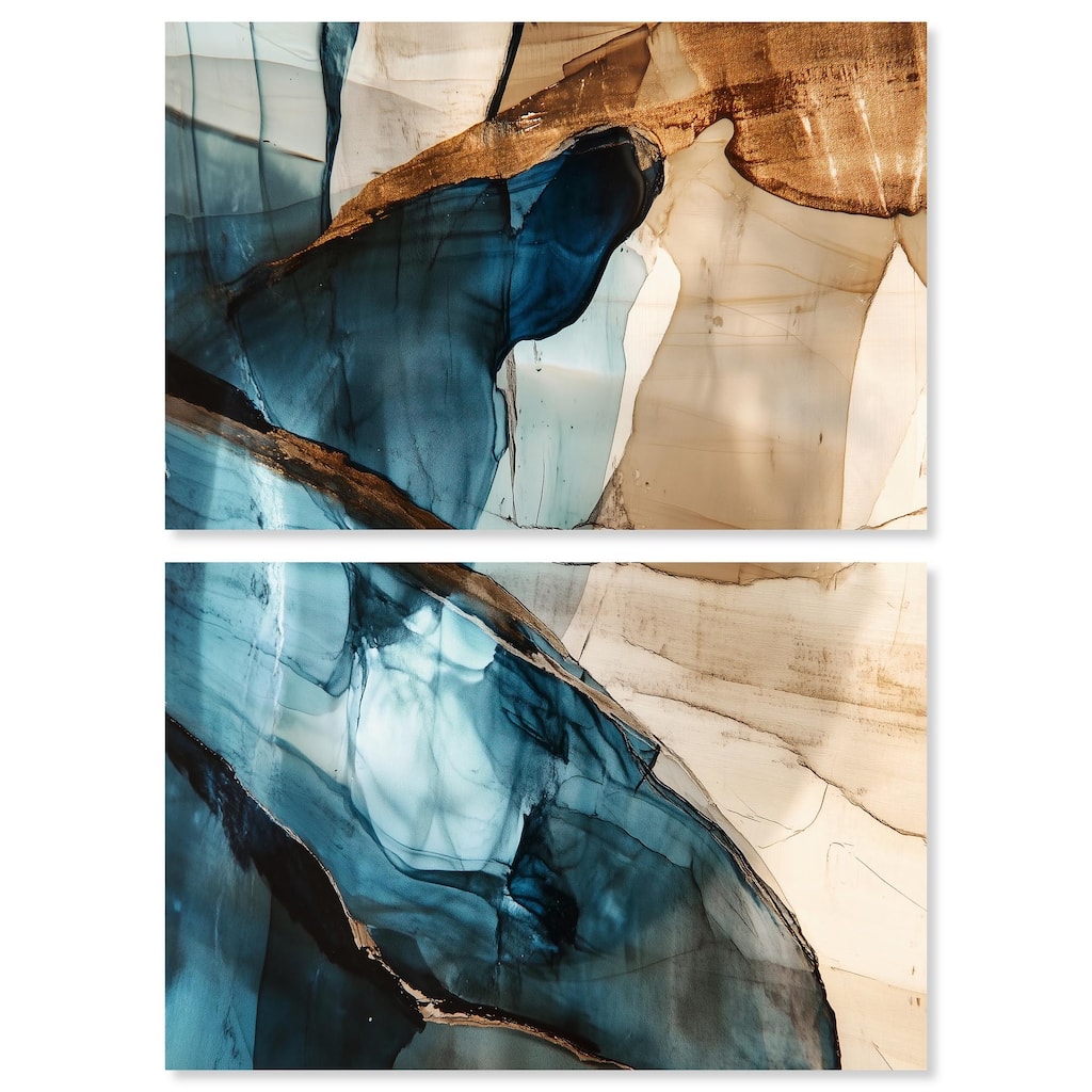 Glitch Aesthetic II Canvas Set of 2 by Art Remedy, Gallery Wrapped