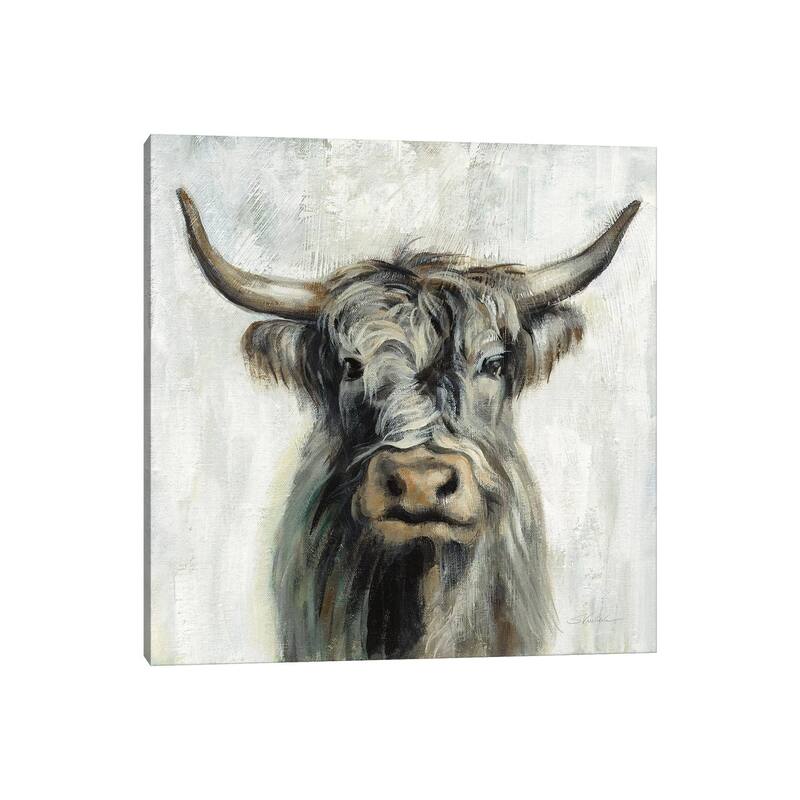 iCanvas "Highland Cow" by Silvia Vassileva Canvas Print