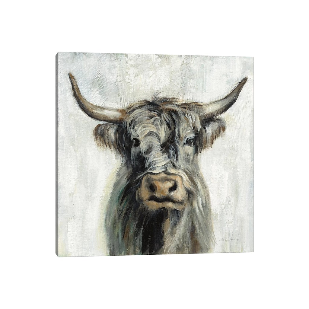 iCanvas "Highland Cow" by Silvia Vassileva Canvas Print