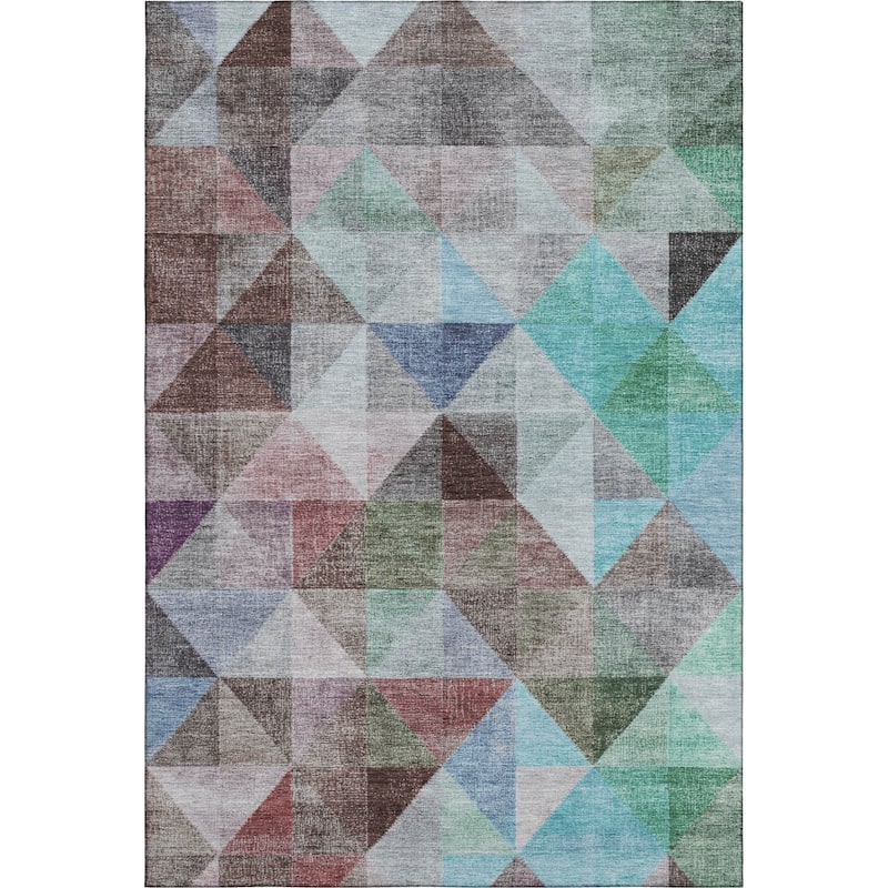 Premium Washable Super Soft Contemporary Mosaic Mayfield Rug
