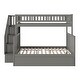preview thumbnail 13 of 18, Woodland Staircase Bunk Bed with Twin Trundle in Grey