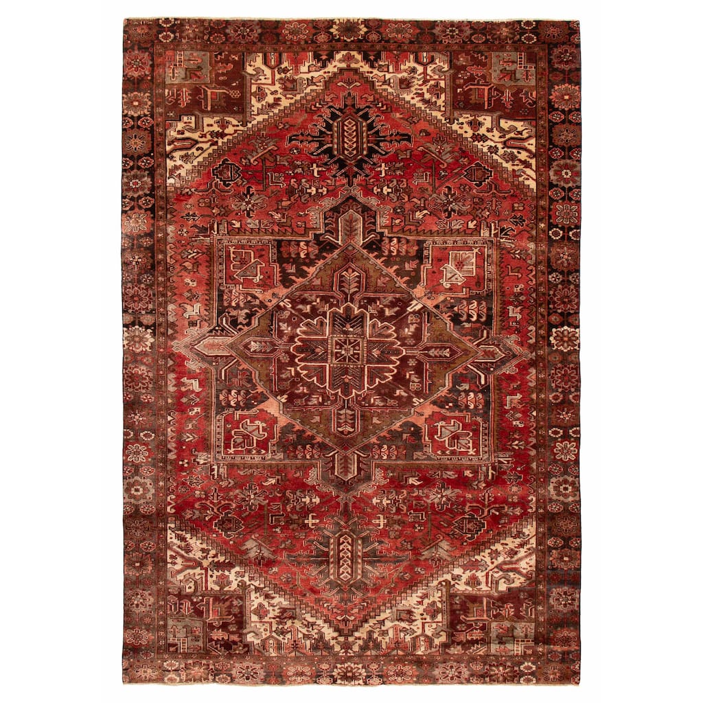 ECARPETGALLERY Hand-knotted Sarabi Red Wool Rug - 8'9 x 12'8