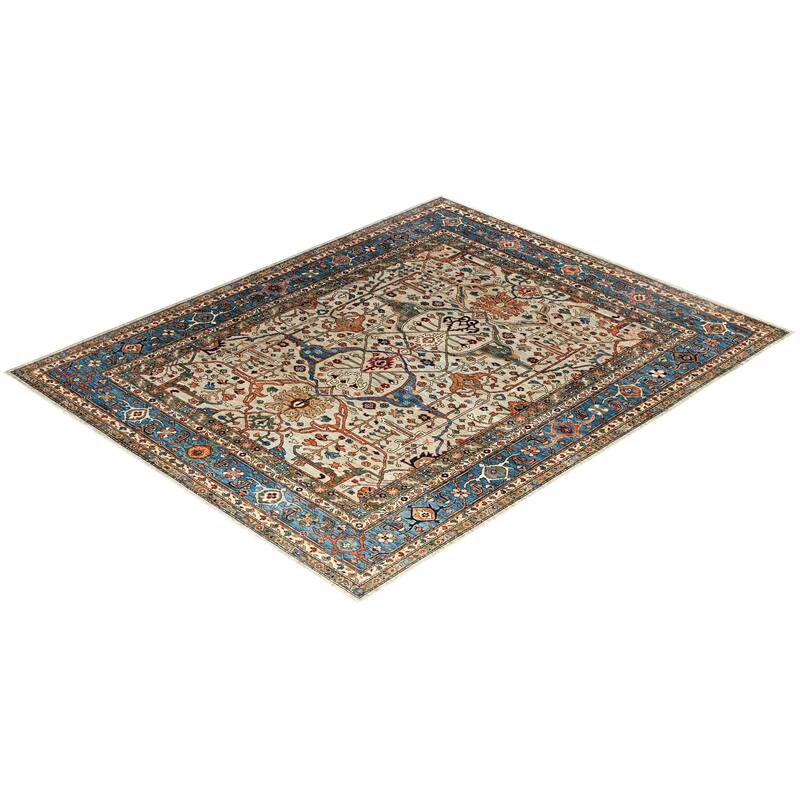 Serapi One-of-a-Kind Hand-Knotted Area Rug - Light Gray, 8' 0" x 9' 10" - 8' 0" x 9' 10"
