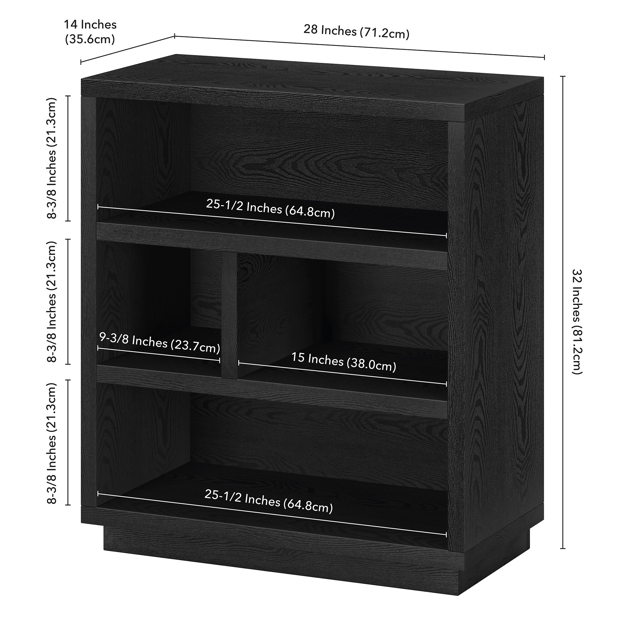 32 inch online tall bookcase
