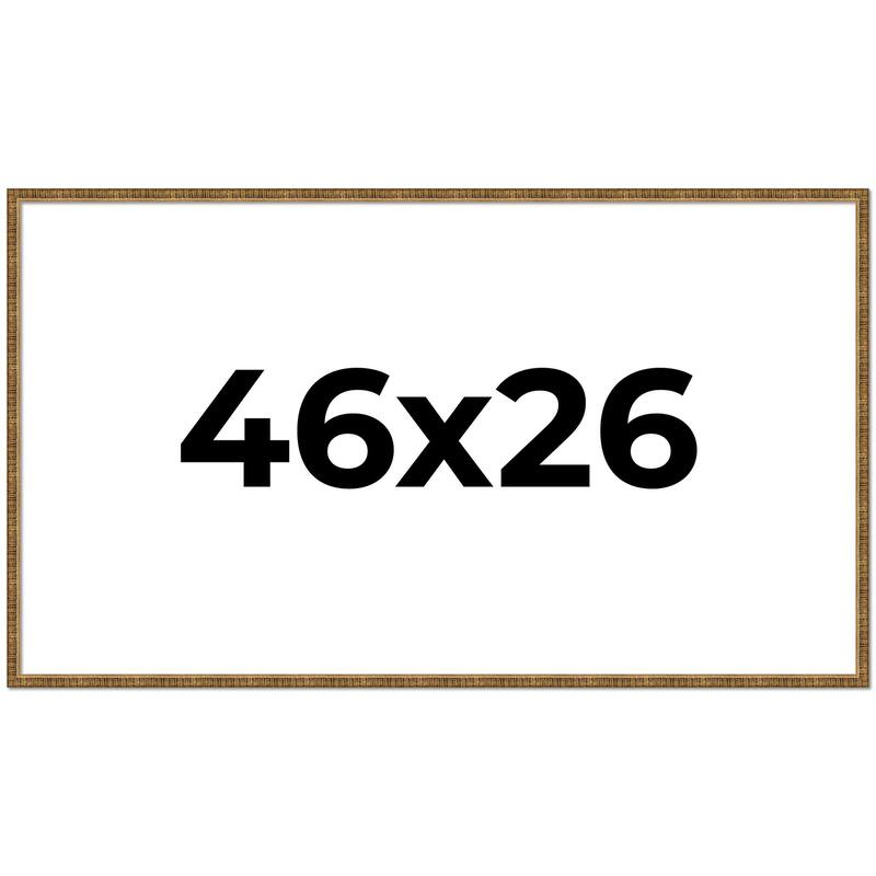46x26 Frame Gold Picture Frame - Complete Modern Photo Frame Includes