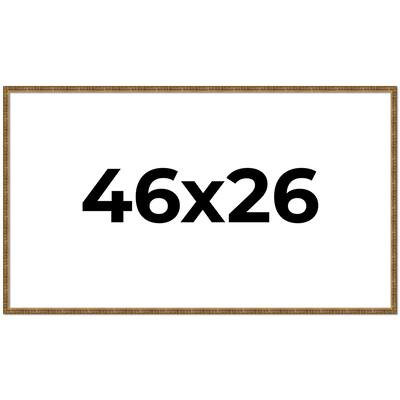 46x26 Frame Gold Picture Frame - Complete Modern Photo Frame Includes