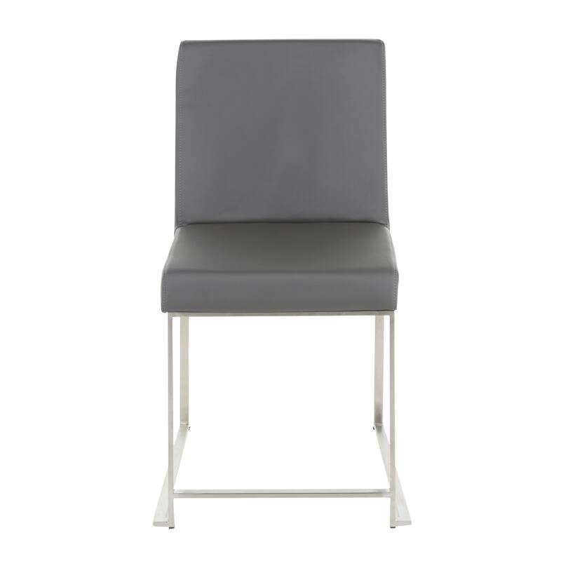 Silver Orchid Forrest High Back Stainless Steel Dining Chair (Set of 2)