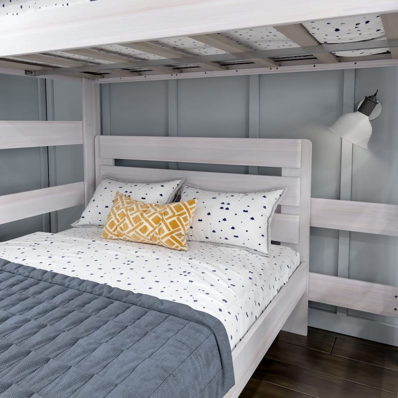 Max and Lily Farmhouse Twin over Full L Shaped Bunk Bed