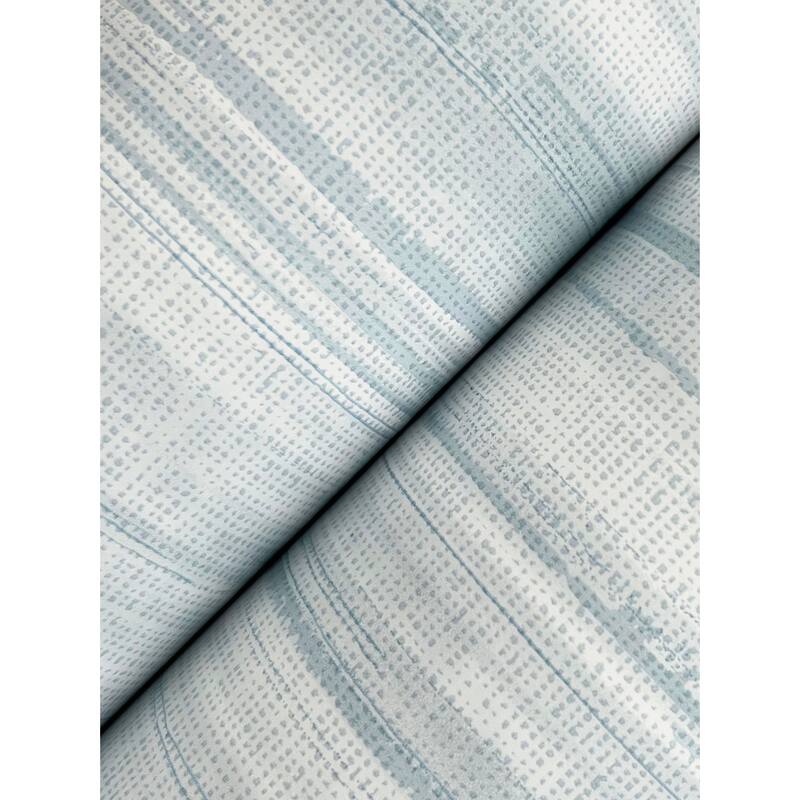 Ronald Redding Brushed Linen Light Blue Wallpaper