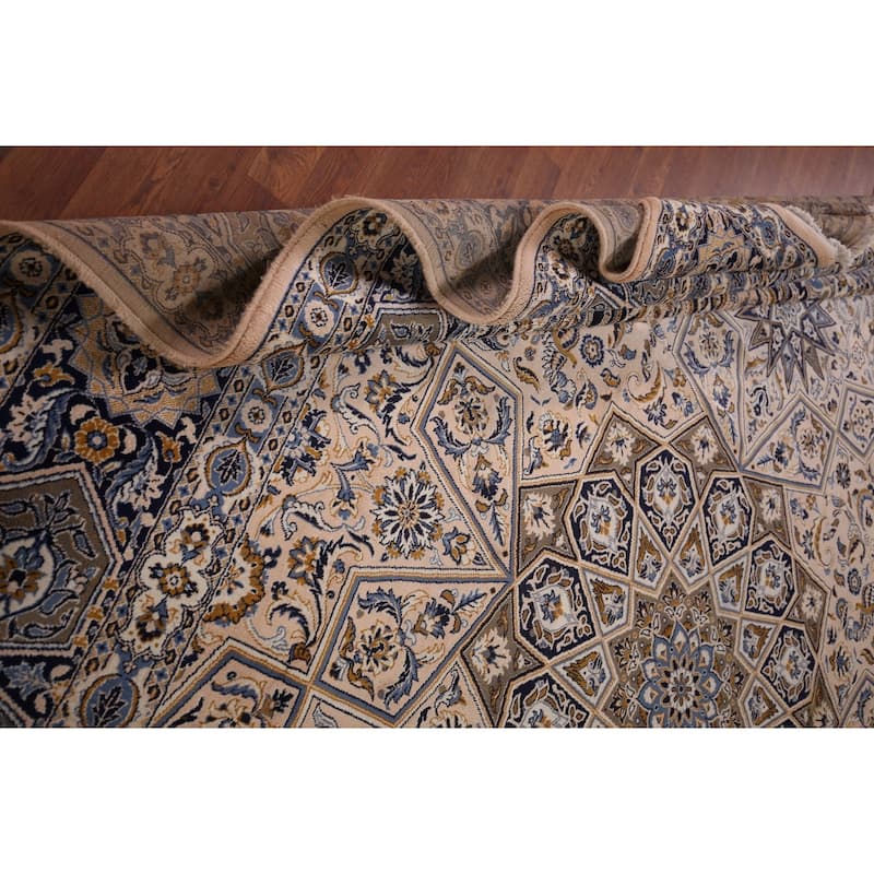 Animals Design Geometric Kashan Turkish Area Rug Machine Made Carpet - 9'7" x 12'11"