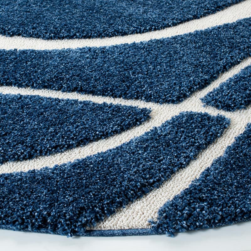 SAFAVIEH Florida Shag Sigtraud Abstract Waves 1.2-inch Area Rug