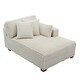 preview thumbnail 103 of 150, 42" W Plush Corduroy Upholstered Chaise Lounge Sleeper for Living
