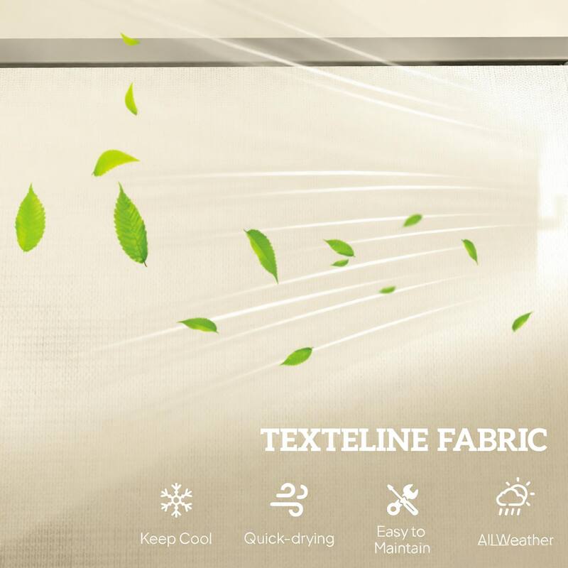 GDFStudio Outdoor Corliss Metal Mesh 3 Seat Glider Bench with Smooth Rocking