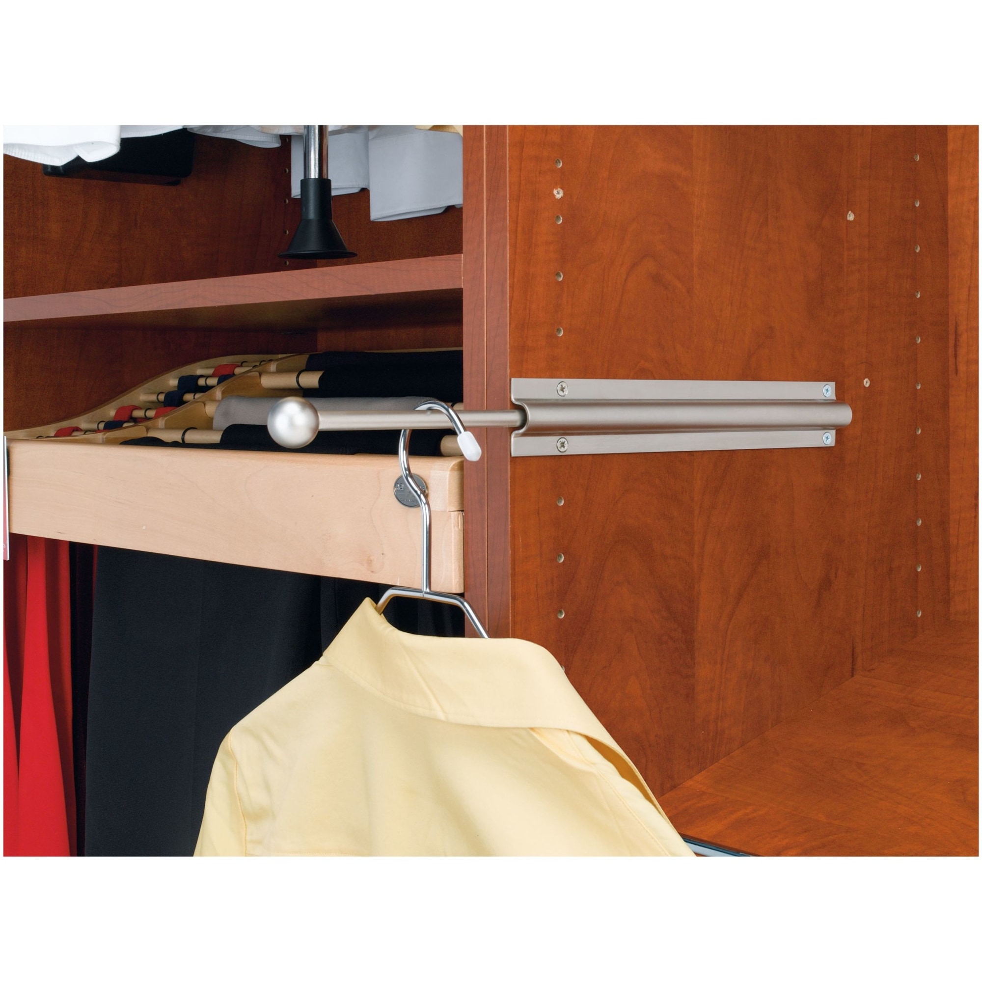 Rev-A-Shelf CVL Series 12 Inch Pull Out Closet Valet Rod Bed