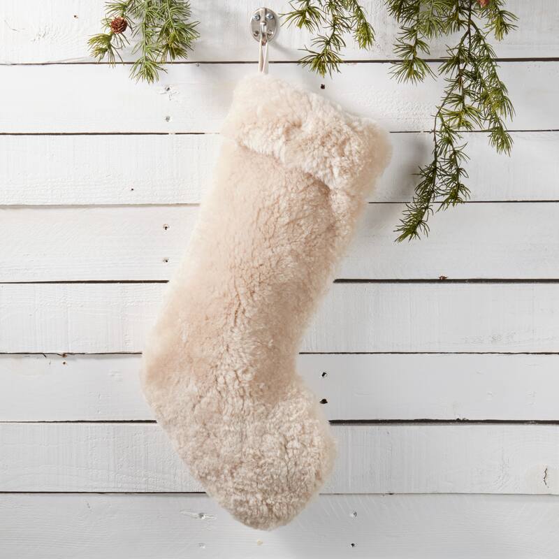 Cozy Delight Lamb Fur Stocking