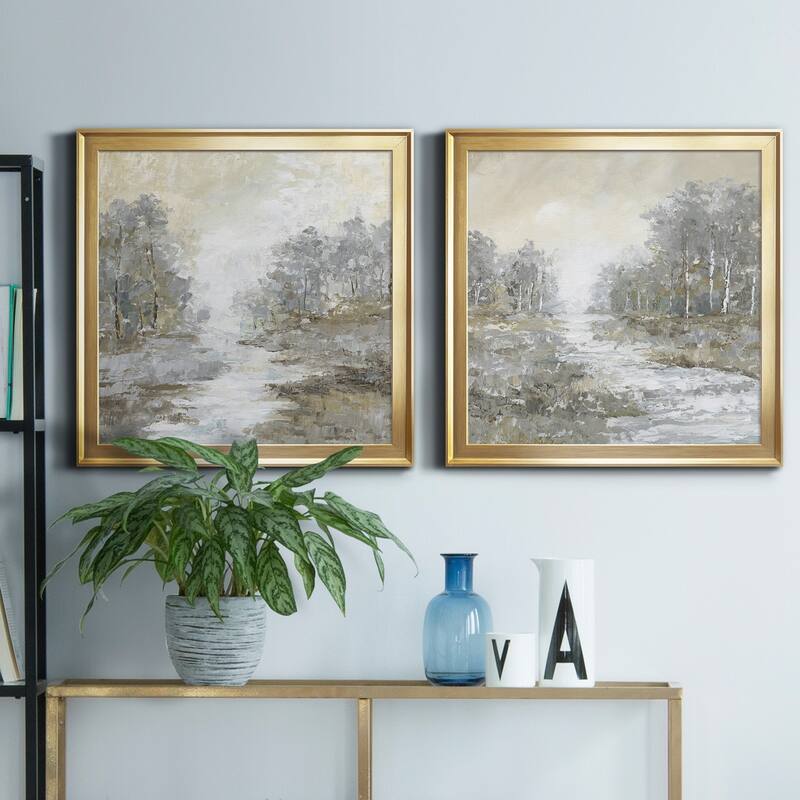 Babbling Brook I-Premium Framed Canvas - Ready to Hang - Multi-Color