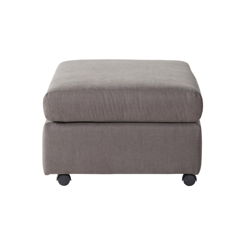 Roundhill Furniture Enda Living Room Fabric Ottoman