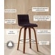 preview thumbnail 13 of 12, Skara Mid-Century Swivel Counter Stool, Upholstered Counter Height Chair with Bentwood Legs
