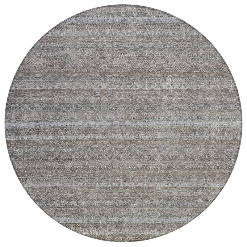 HomeRoots Striped Transitional Rectangle Outdoor Rug