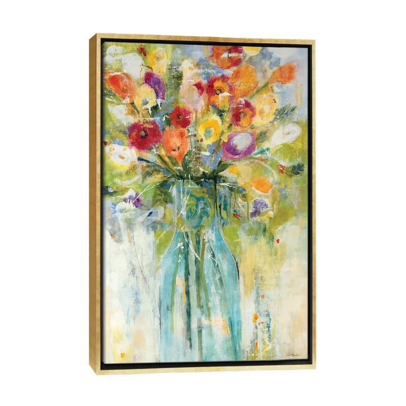 iCanvas "Realizing The Day" by Jill Martin Framed Canvas Print - Gold - 26x18