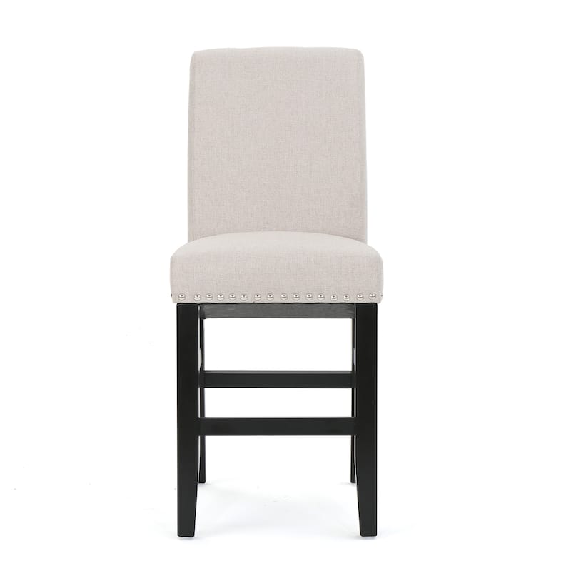 Upholstered Counter Stool Side Dining Chair Set of 2