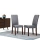 preview thumbnail 31 of 111, WYNDENHALL Normandy Transitional Parson Dining Chair (Set of 2) - 18.1"w x 18.5" d x 39.4" h Stone Grey