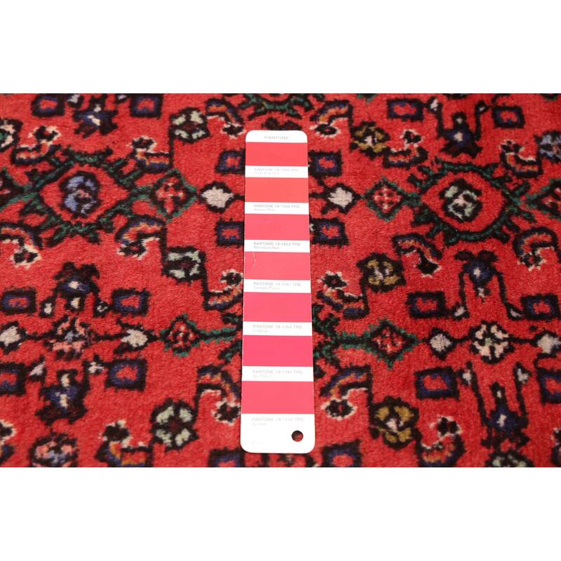 ECARPETGALLERY Hand-knotted Andelz Red Wool Rug - 3'3 x 4'9