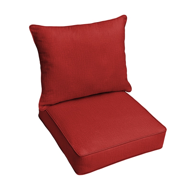Sorra Home Indoor/Outdoor Corded Pillow and Cushion Chair Set
