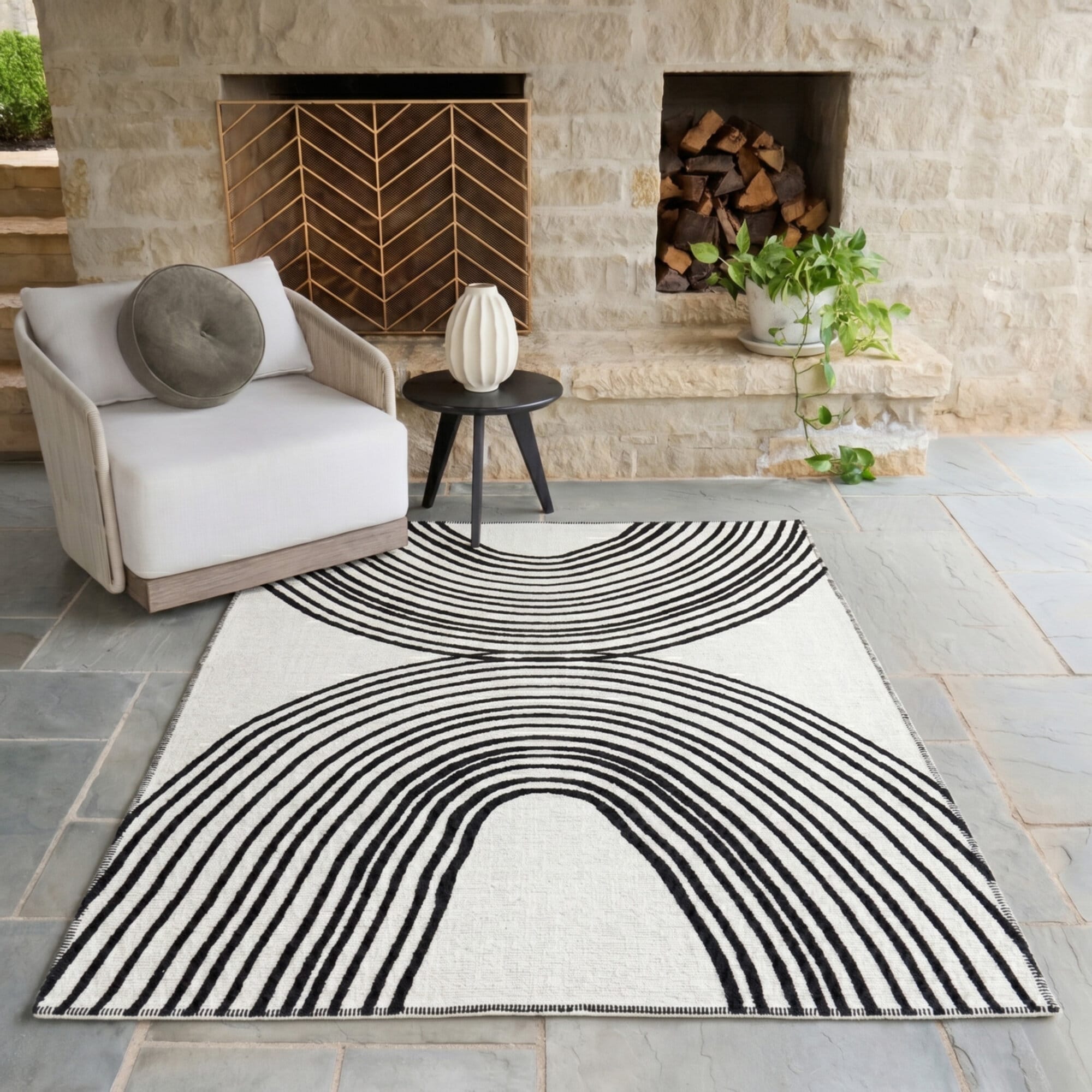 Balta Rugs Arches Modern Abstract Indoor/Outdoor Area Rug