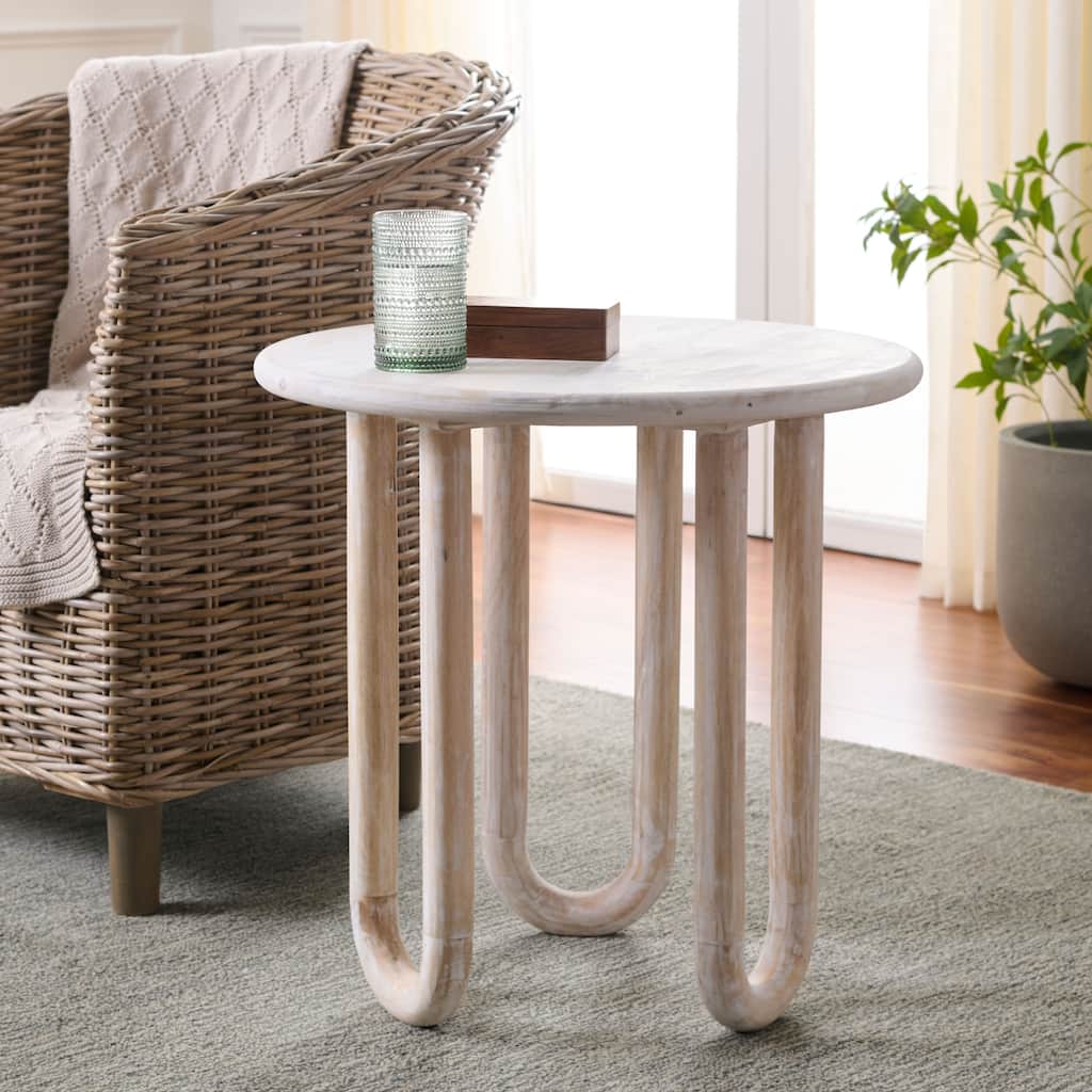 SAFAVIEH Home Jazmin Round Accent Table - 22"W x 22"D x 22"H
