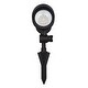 preview thumbnail 7 of 8, Low-Voltage Aluminum Black Outdoor Landscape Path Flood Light LED Clear Glass - 3.25-in W x 7.25-in H x 6.5-in D