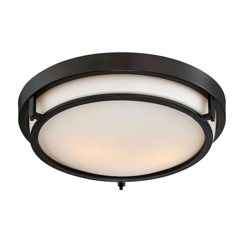 Meridian M60019 2 Light 13" Wide Flush Mount Bowl Ceiling Fixture