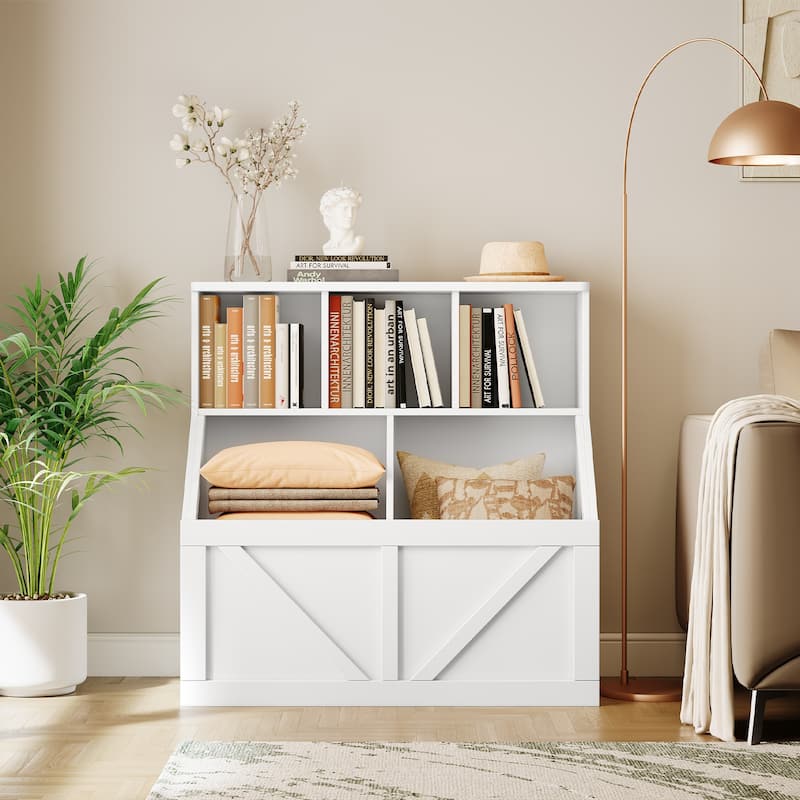 Kids Toy Storage Organizer, Kids Bookshelf and Toy Storage