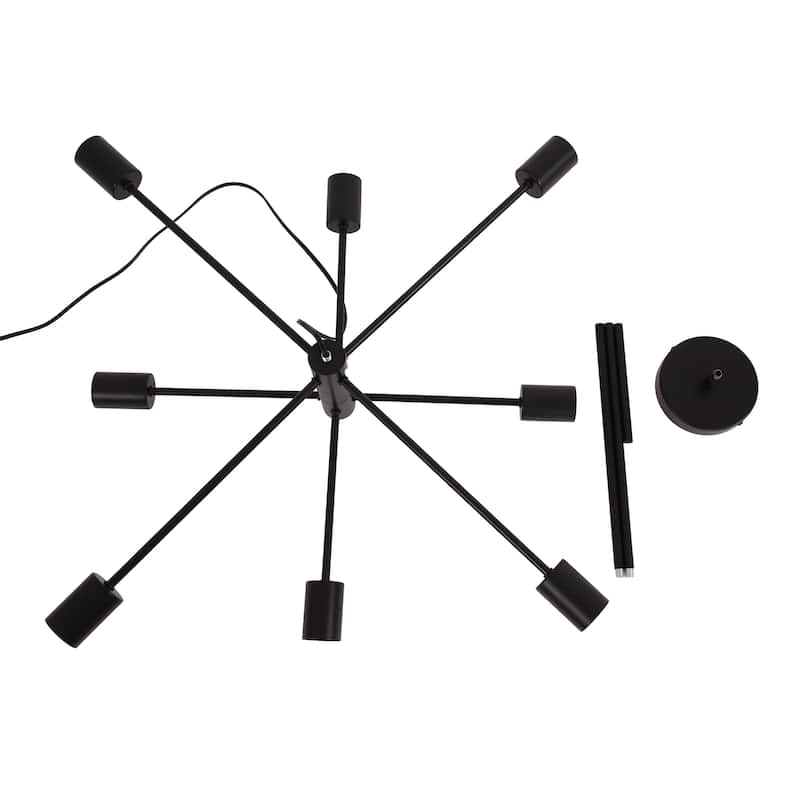 8 - Light Modern Linear Sputnik Chandelier for Dining Room