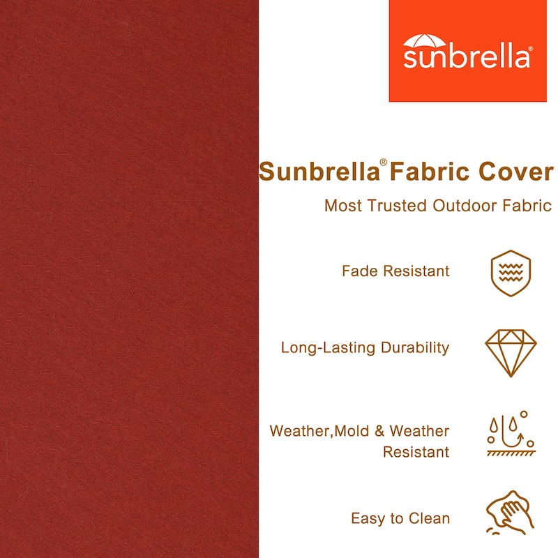 Aoodor 24x24x6 Inch Outdoor Patio Chair Cushions Set, Weather-Resistant Sunbrella Fabric Outdoor Cushion - 24"x24"
