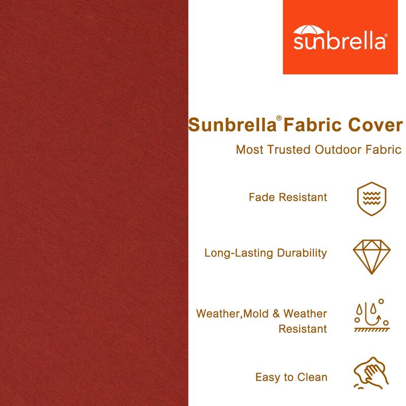 Aoodor 24x25x6 Inch Sunbrella Outdoor Patio Chair Cushions Set with Individual Pocket Springs for Patio Chair, Sofa, and Couch