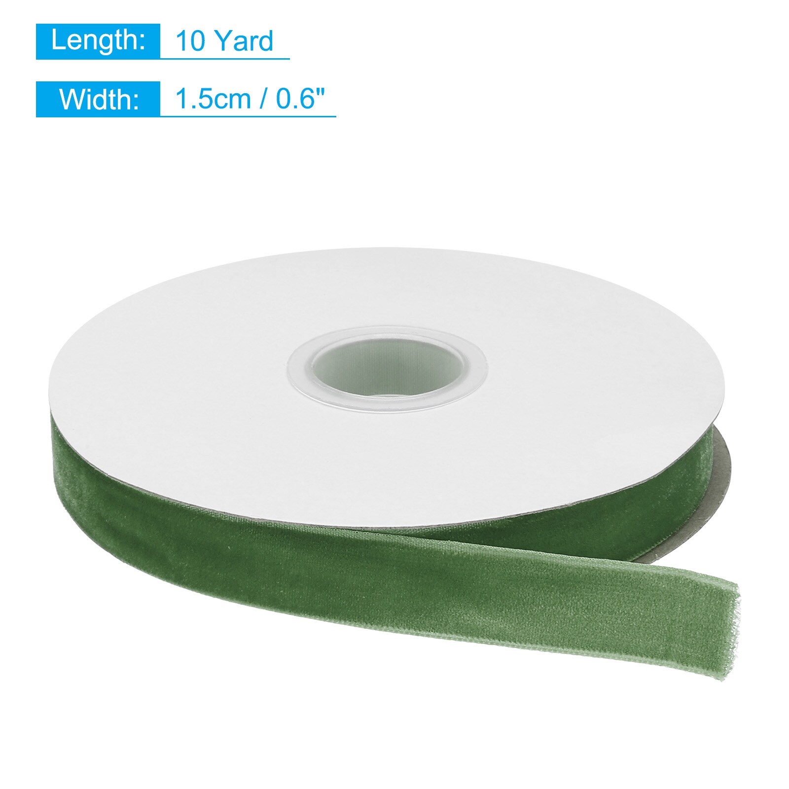 Velvet Ribbon Single Face Spool Silky Velvet for Bouquets DIY Crafts Gift Wrapping Wedding Party