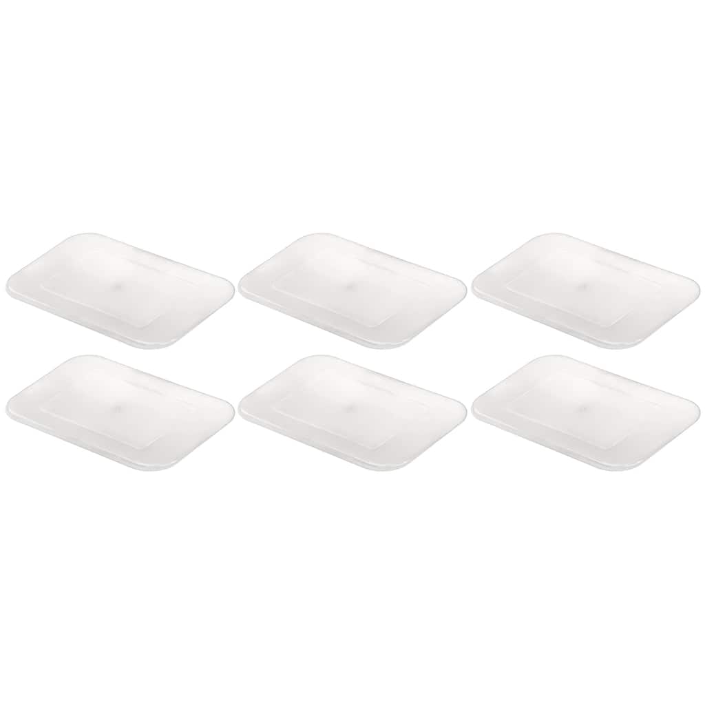 Teacher Created Resources Plastic Letter Tray Lid, Clear, Pack of 6